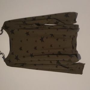 Hunter Green size XL off shoulder shirt